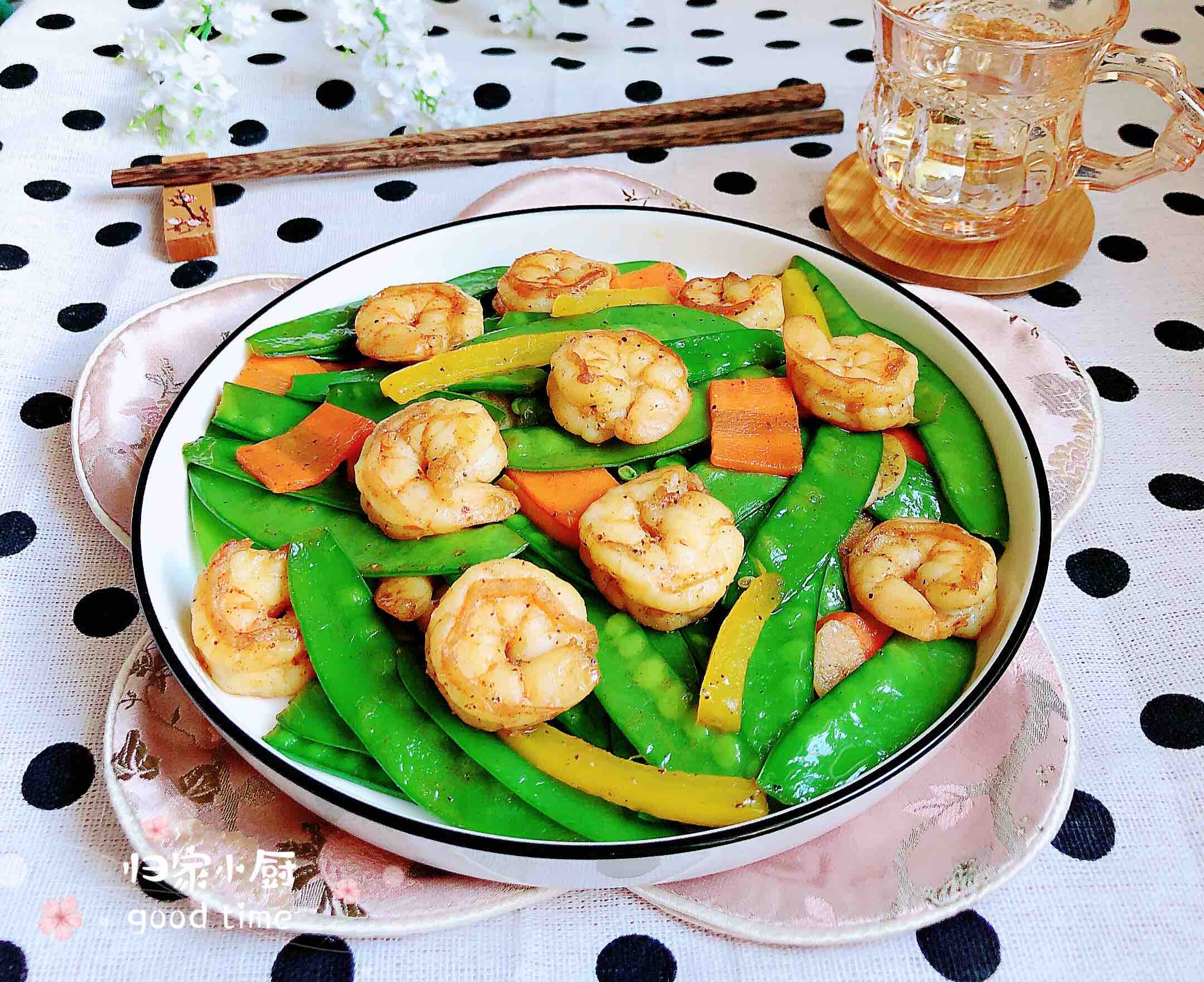 荷蘭豆炒蝦仁的做法-咸鮮味炒菜譜