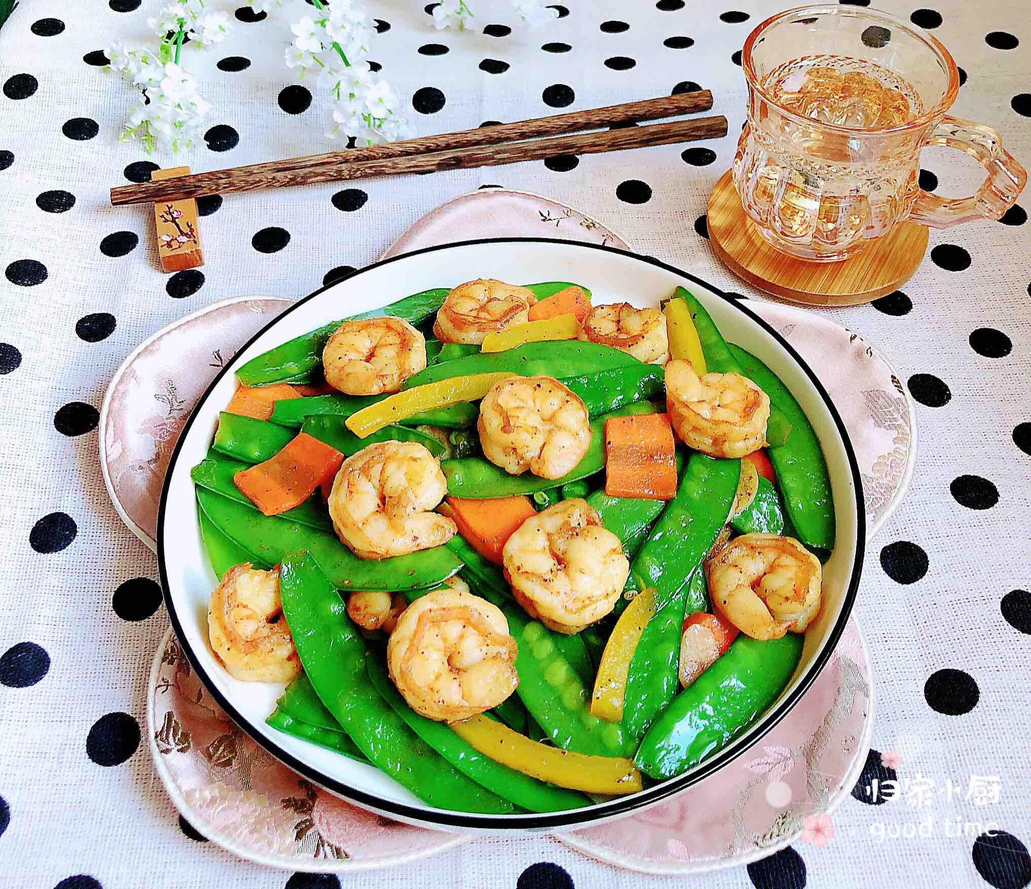 荷蘭豆炒蝦仁的做法-咸鮮味炒菜譜