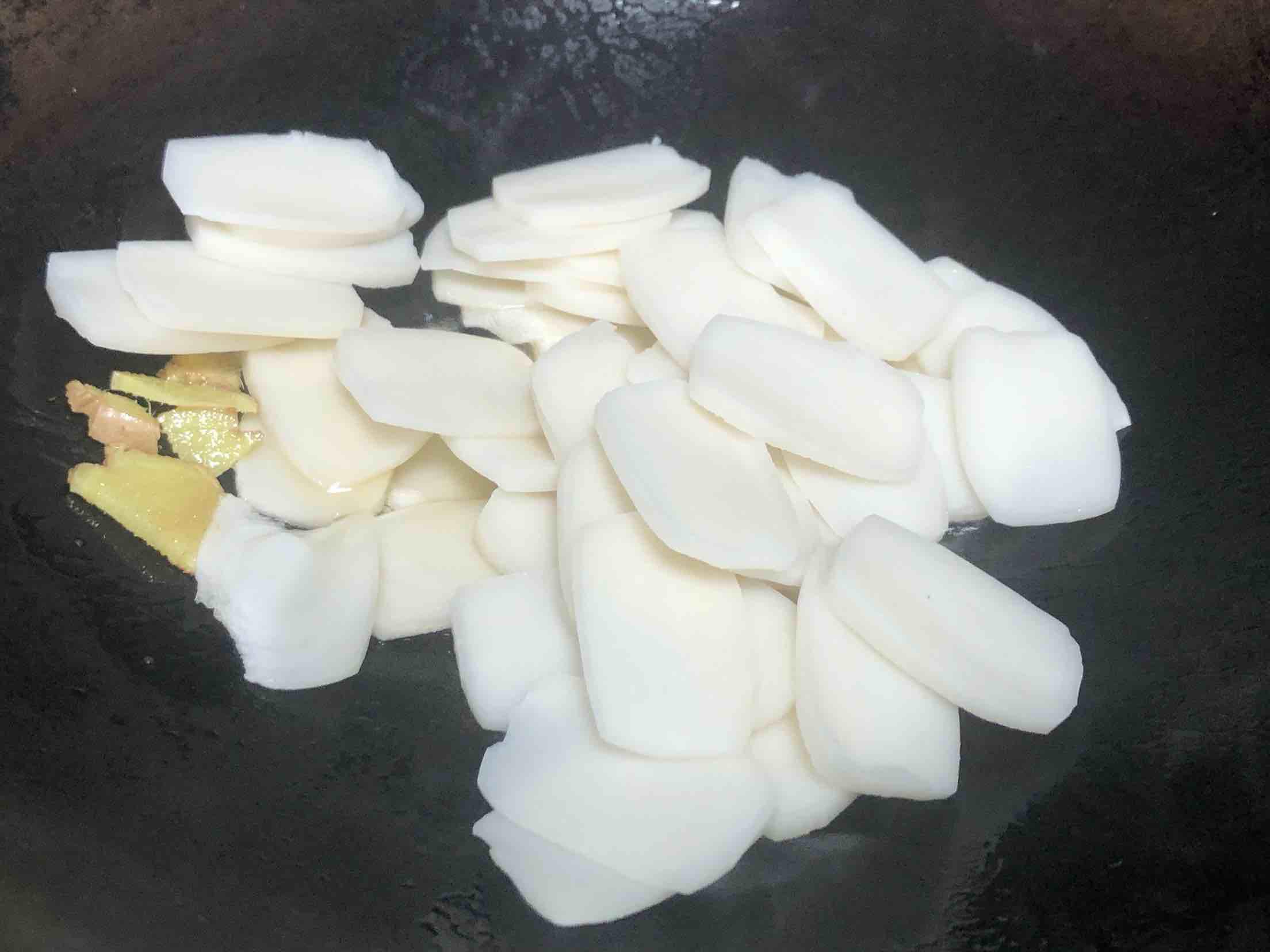 青菜炒年糕的做法-家常味炒菜譜