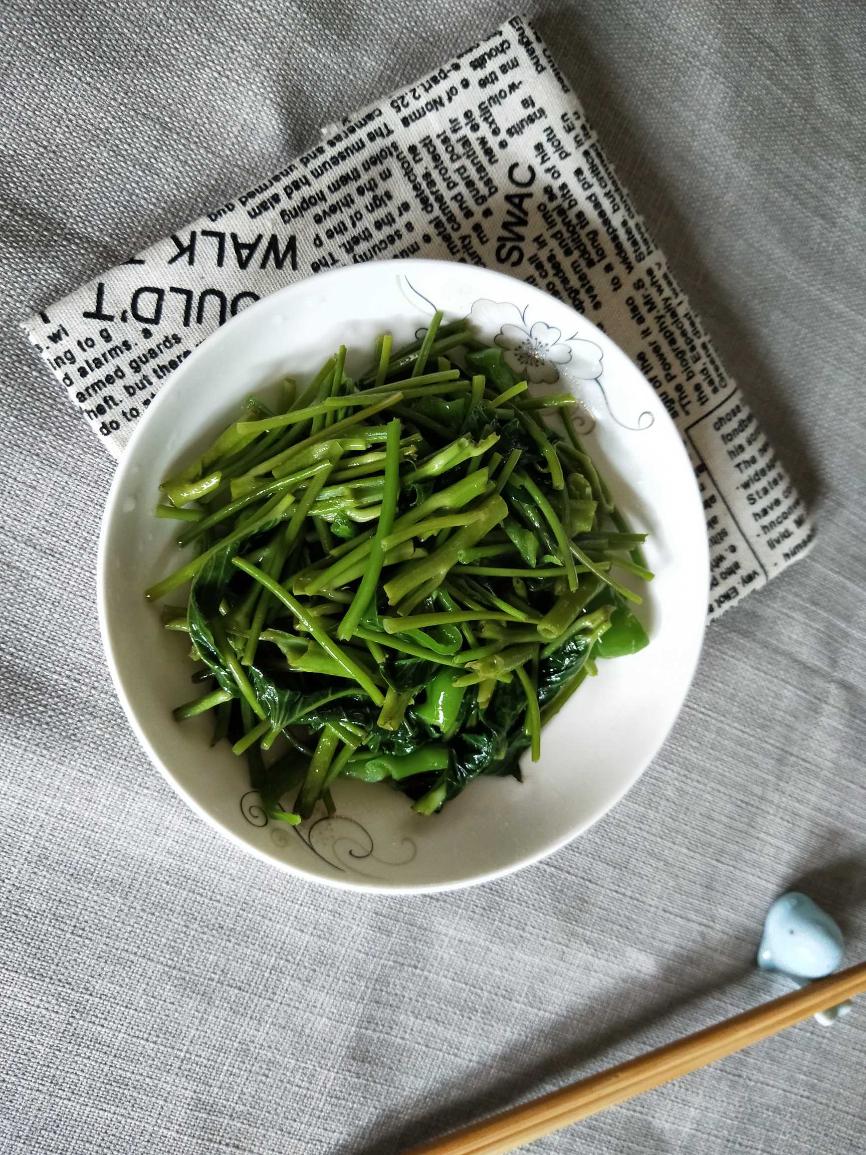 清炒空心菜的做法-家常味炒菜譜