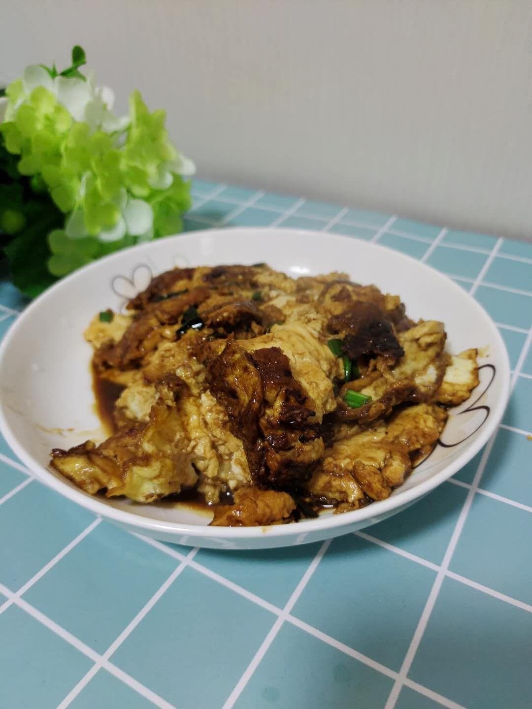 平平無奇但超級下飯的煎雞蛋豆腐的做法-咸鮮味煎菜譜