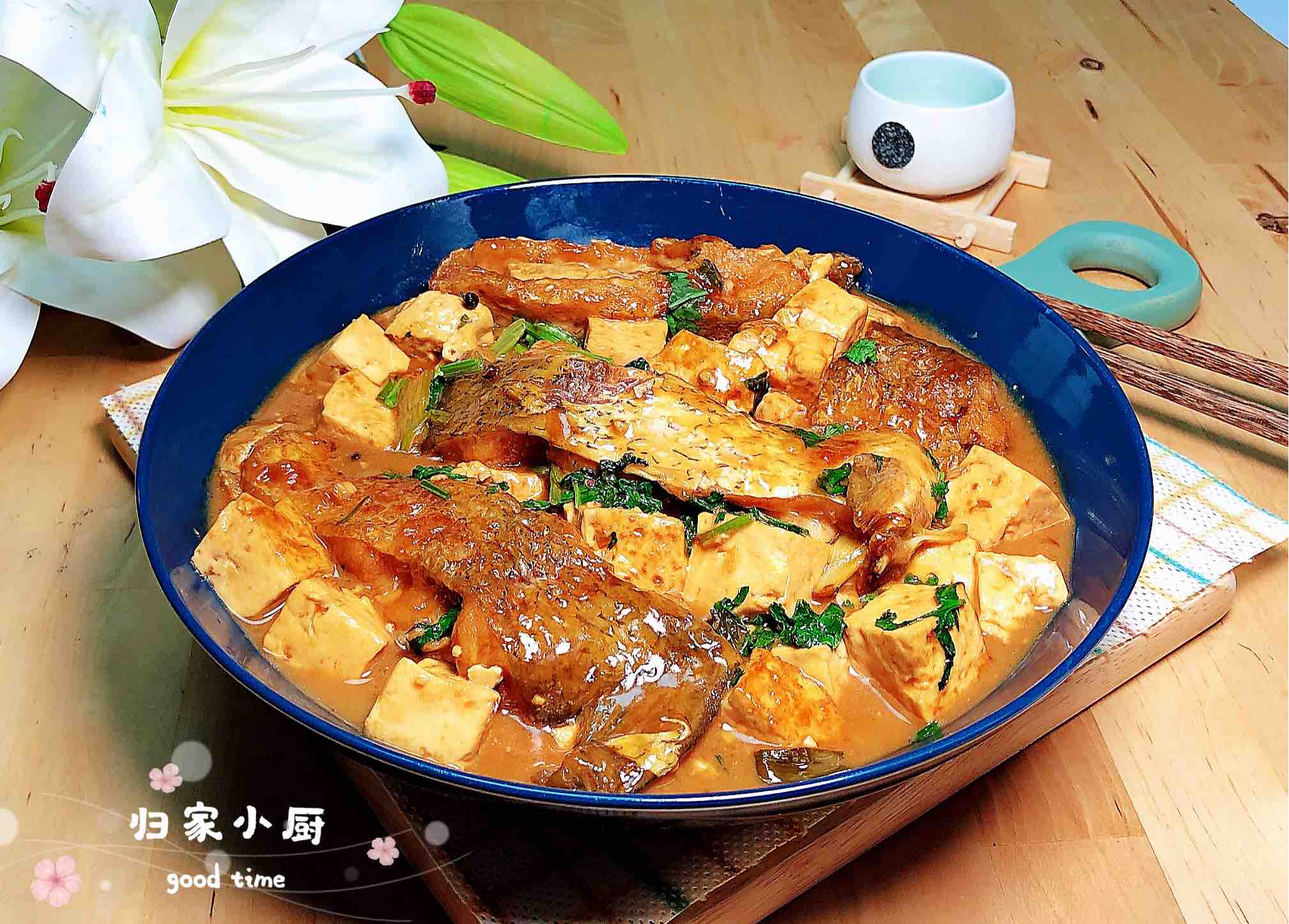 紅燒魚塊豆腐的做法-咸鮮味燉菜譜