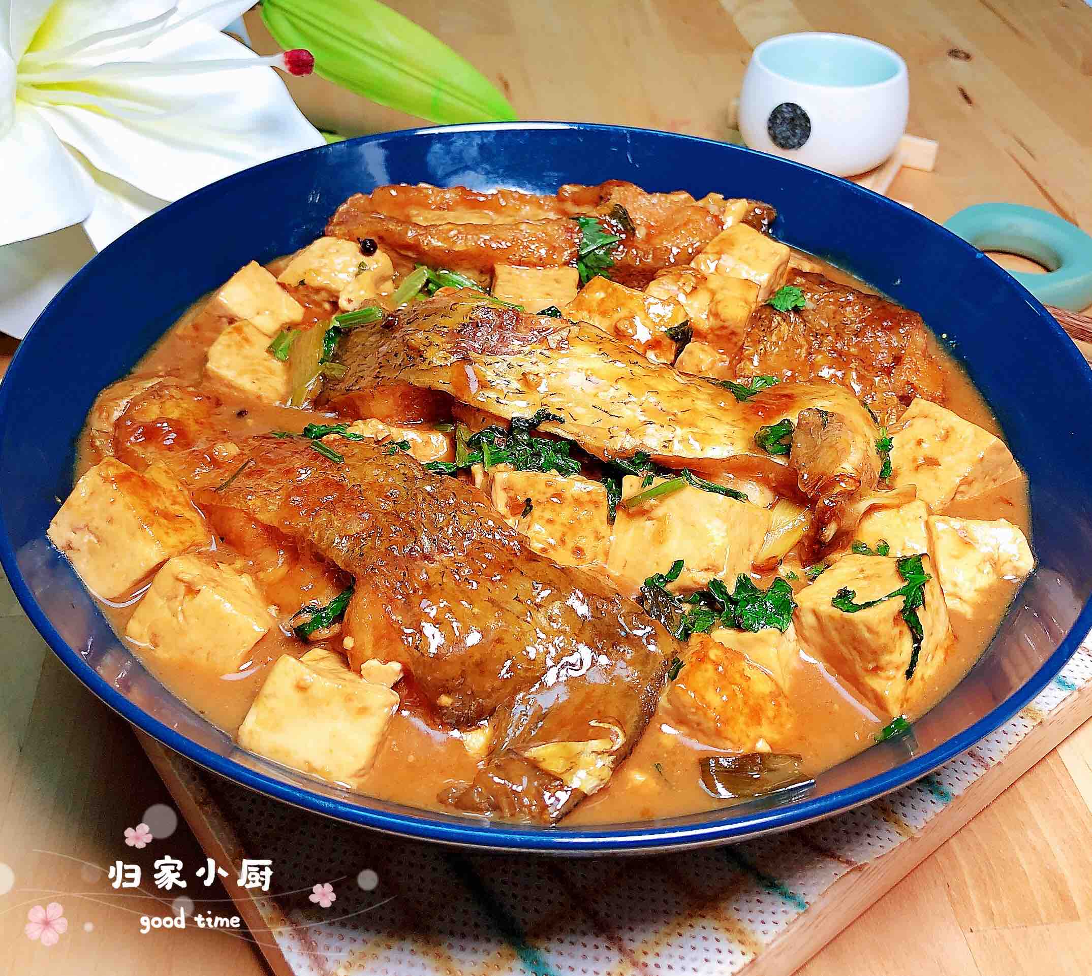 紅燒魚塊豆腐的做法-咸鮮味燉菜譜