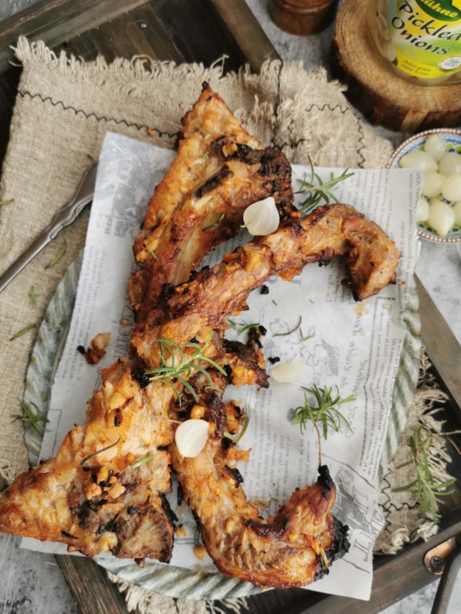 雞尾洋蔥烤豬排的做法-咸鮮味烤菜譜