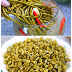 自制酸豆角----酸豆角炒雞胗的做法-酸辣味炒菜譜