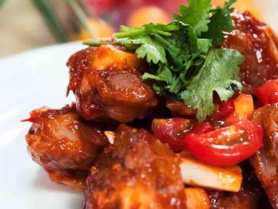 香辣可口的番茄羊腿的做法-家常味燒菜譜