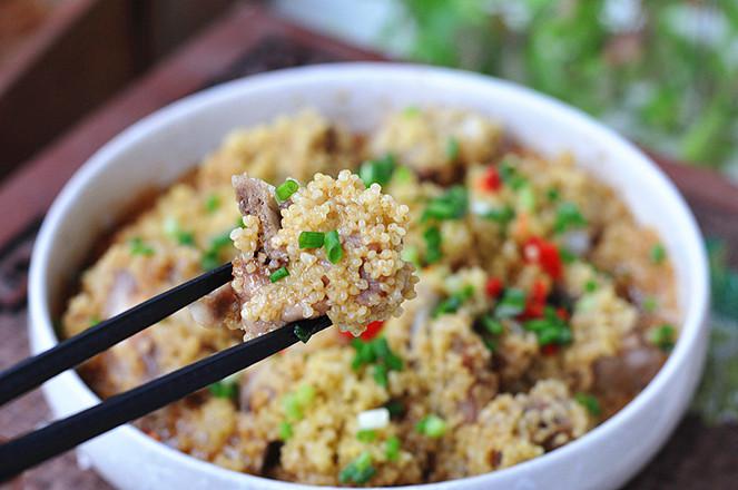 小米蒸排骨的做法-家常味蒸菜譜