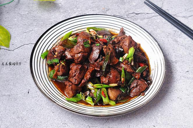 青辣椒炒雞肝的做法-香辣味炒菜譜