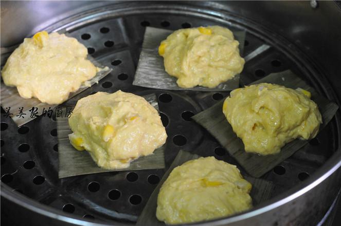 玉米南瓜蒸糕的做法-甜味蒸菜譜
