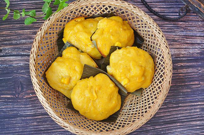 玉米南瓜蒸糕的做法-甜味蒸菜譜