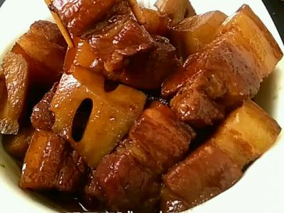 五花肉燒蓮藕的做法-咸鮮味燒菜譜