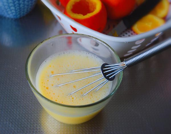 鮮橙蒸蛋的做法-果味蒸菜譜