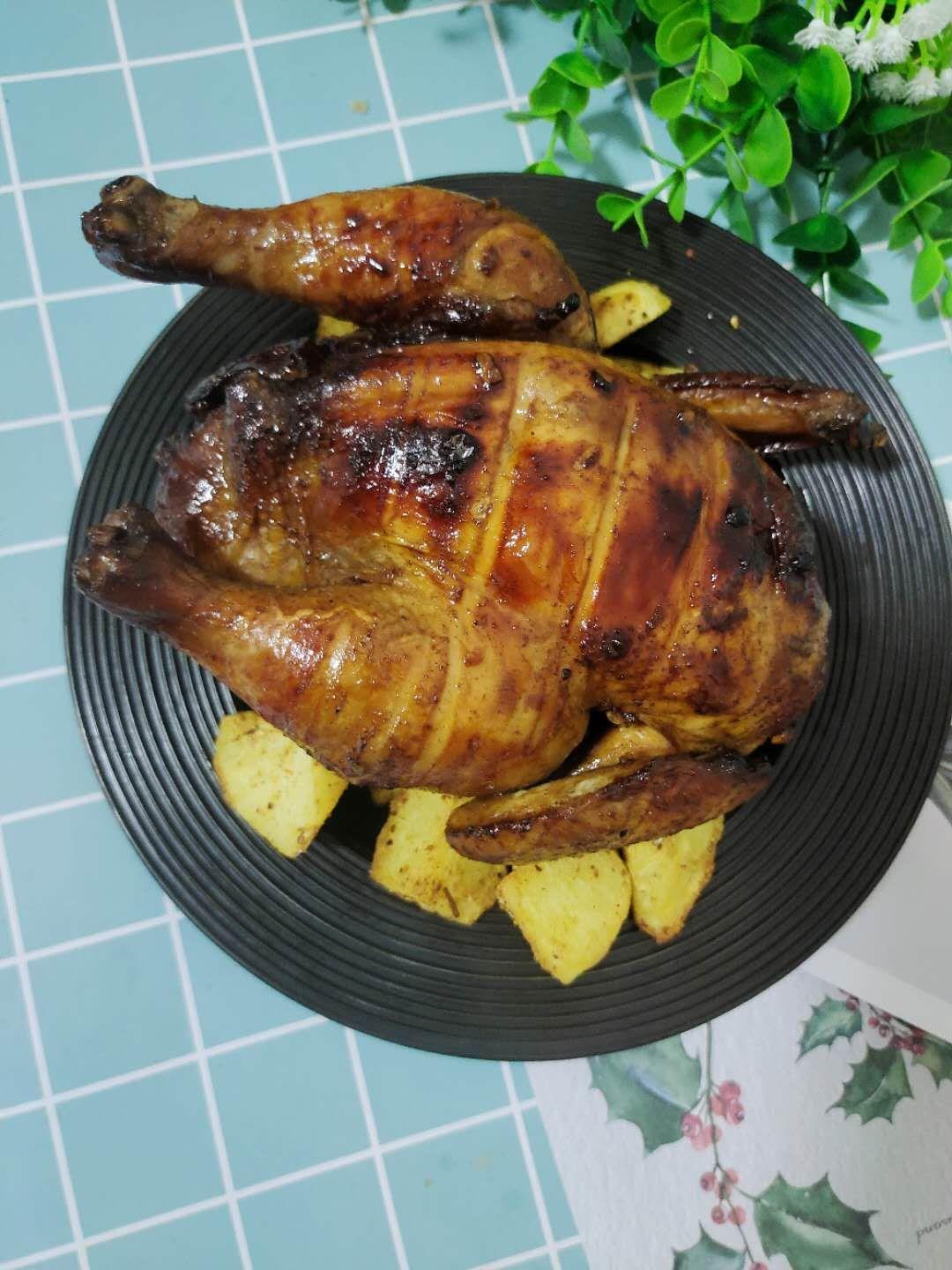 超簡單的脆皮蜂蜜醬油烤雞的做法-咸鮮味烤菜譜