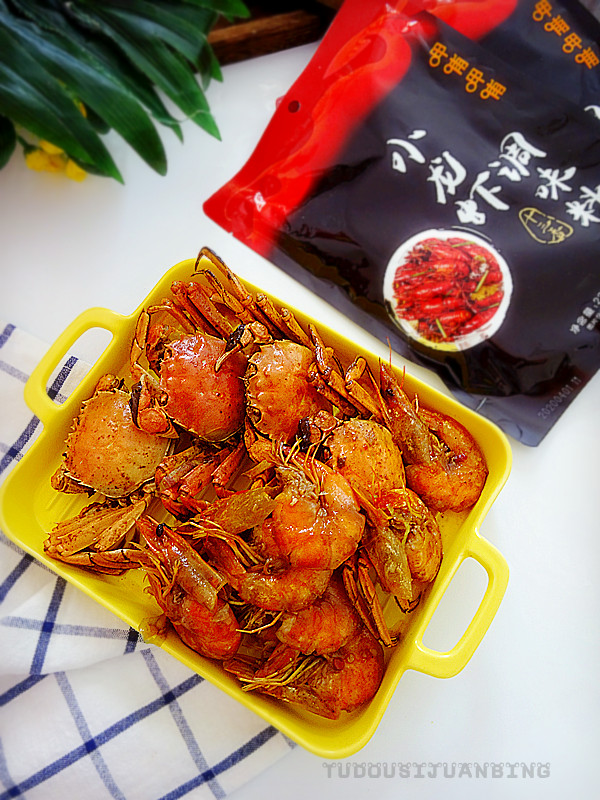 辣炒螃蟹大蝦的做法-香辣味炒菜譜