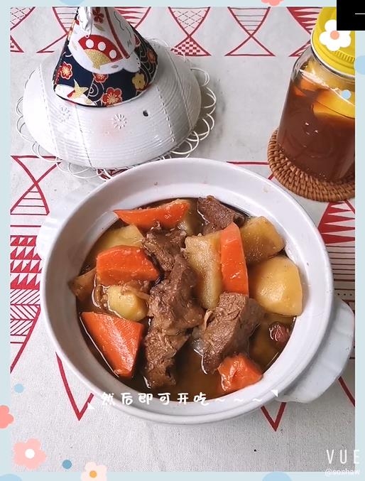土豆燉牛腩的做法-咸鮮味炒菜譜