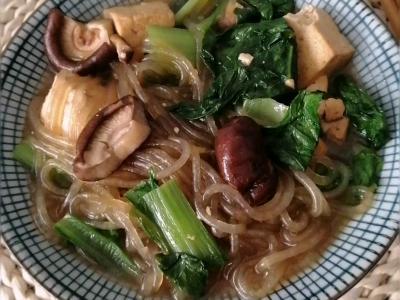 小白菜粉條燉豆腐的做法-家常味燉菜譜