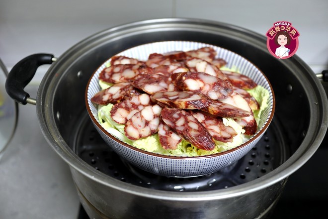 臘腸蒸娃娃菜的做法-其它口味蒸菜譜