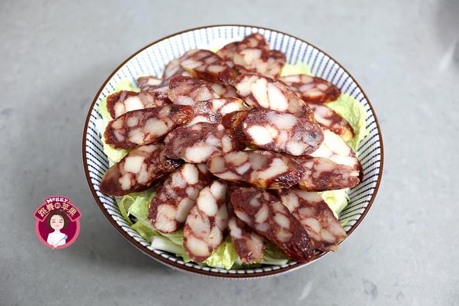 臘腸蒸娃娃菜的做法-其它口味蒸菜譜