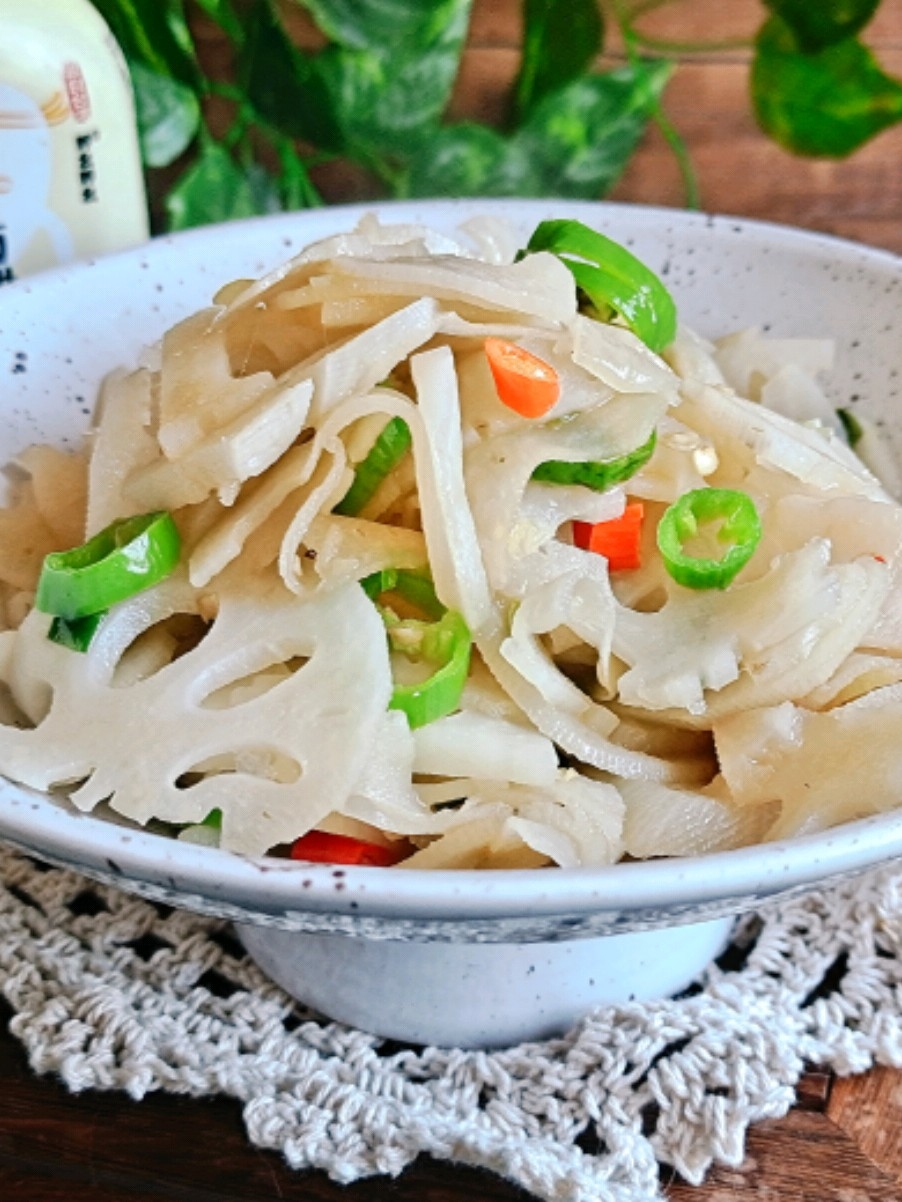 秋冬家常菜…家常小炒藕片的做法-酸辣味炒菜譜