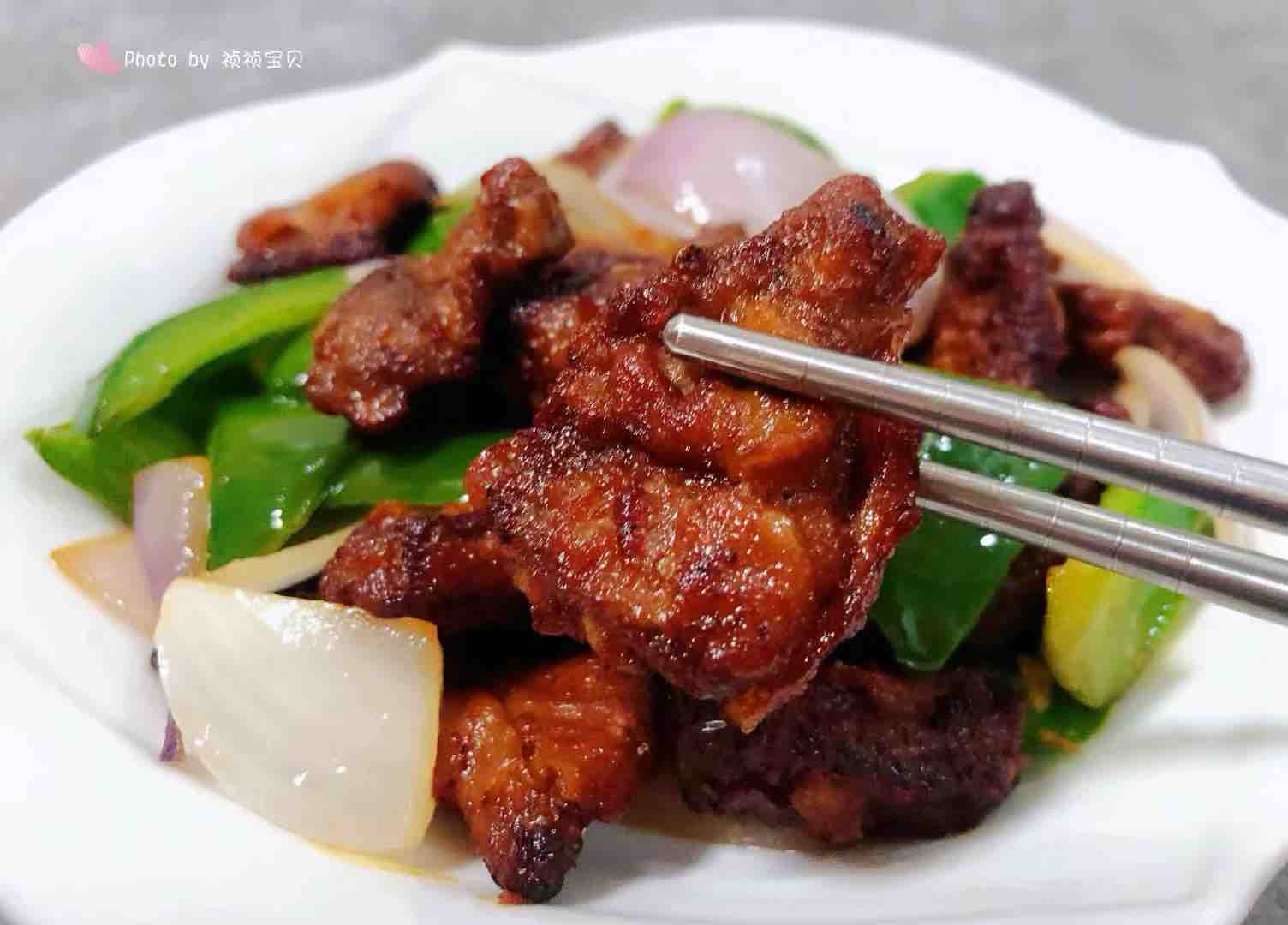 青椒洋蔥炒豬肝的做法-家常味炒菜譜