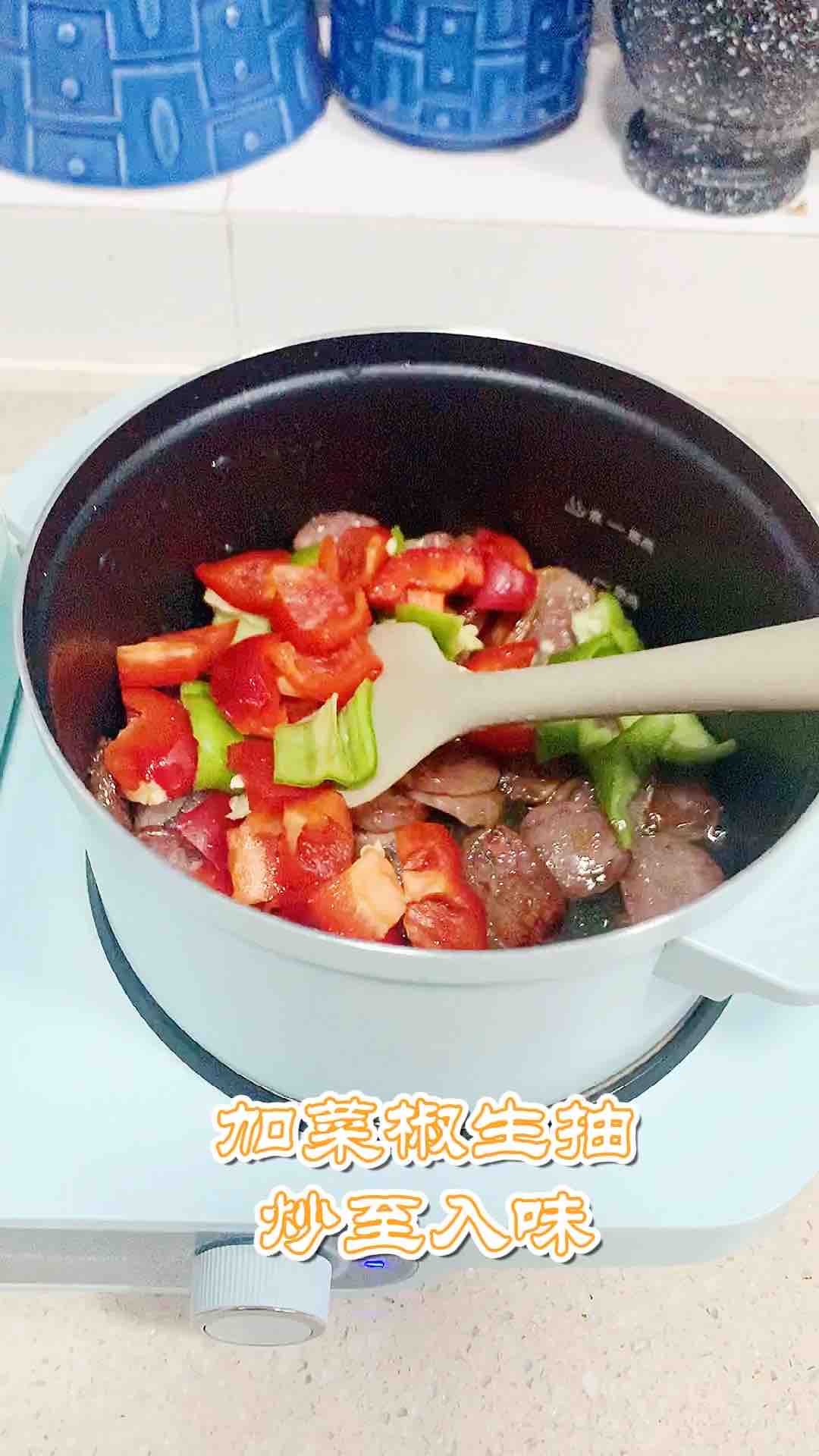 菜椒炒臘腸的做法-家常味炒菜譜