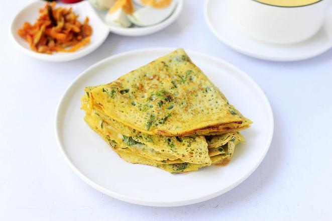 荊芥雞蛋餅的做法-家常味煎菜譜
