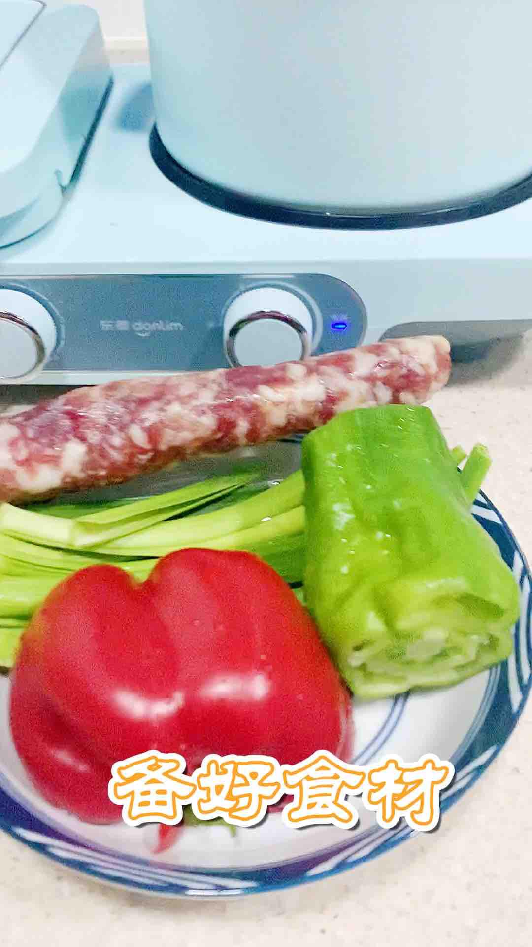 菜椒炒臘腸的做法-家常味炒菜譜