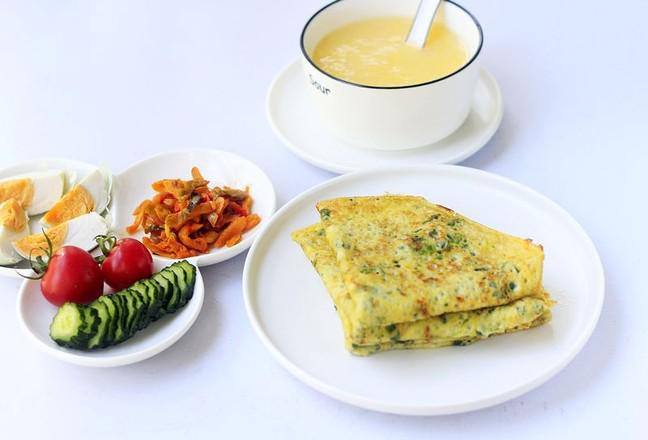 荊芥雞蛋餅的做法-家常味煎菜譜