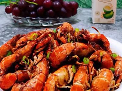 辣爆螻蛄蝦的做法-香辣味炒菜譜