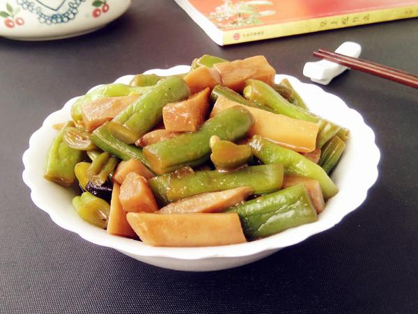 醬香豆角杏鮑菇的做法-家常味燒菜譜