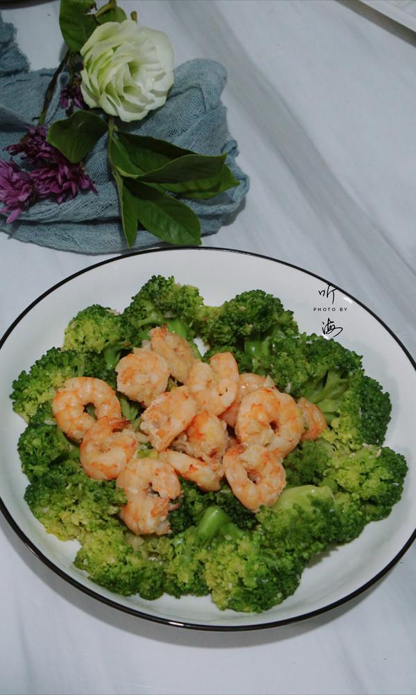 西蘭花蝦仁的做法-家常味炒菜譜