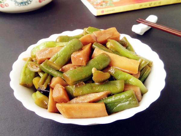 醬香豆角杏鮑菇的做法-家常味燒菜譜