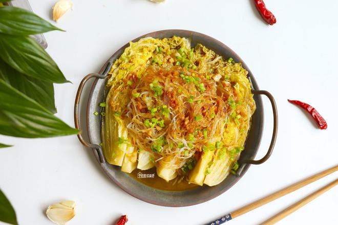 粉絲蒸娃娃菜的做法-家常味蒸菜譜