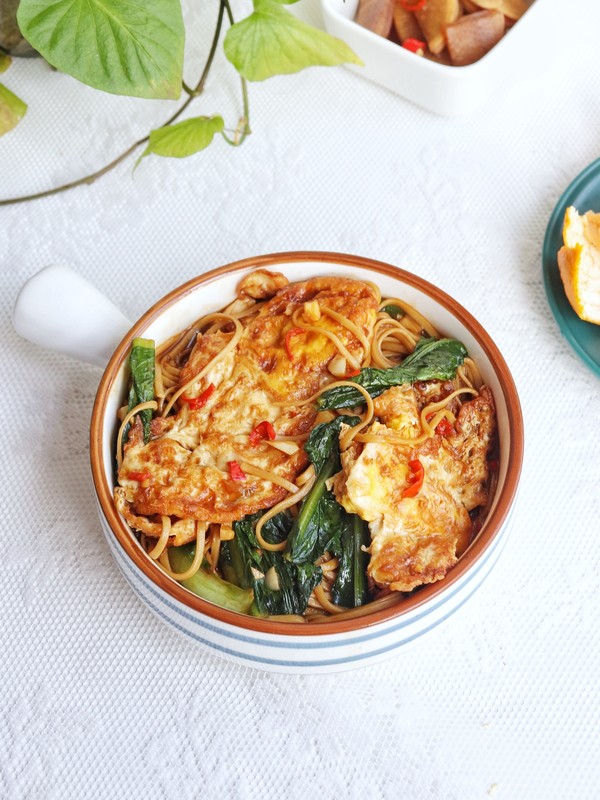 荷包蛋燜面的做法-家常味煮菜譜