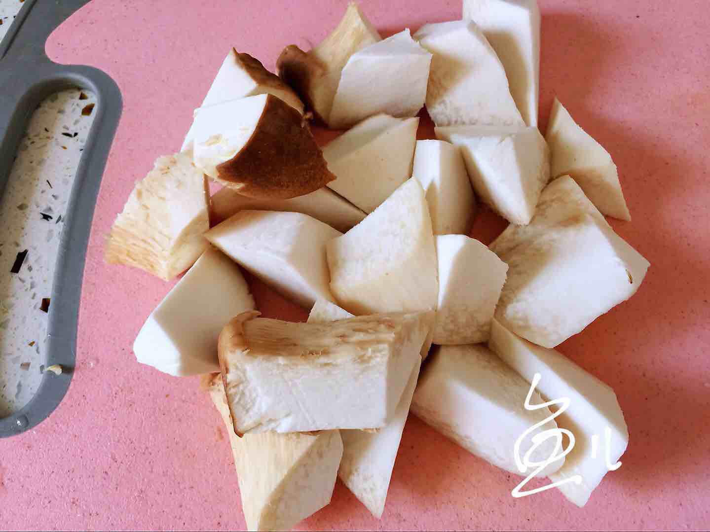 杏鮑菇燒雞塊的做法-家常味燒菜譜