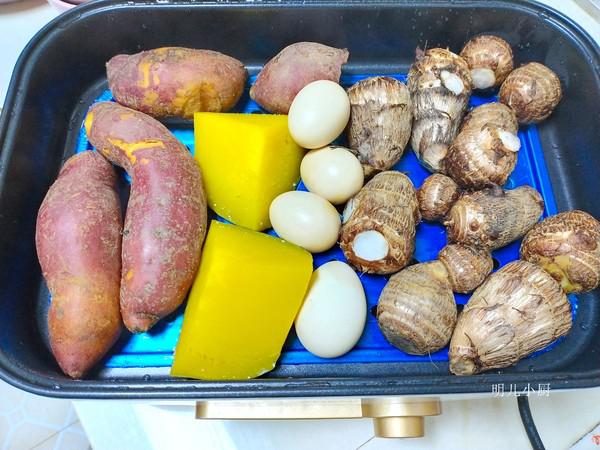 清蒸地瓜芋頭的做法-家常味蒸菜譜