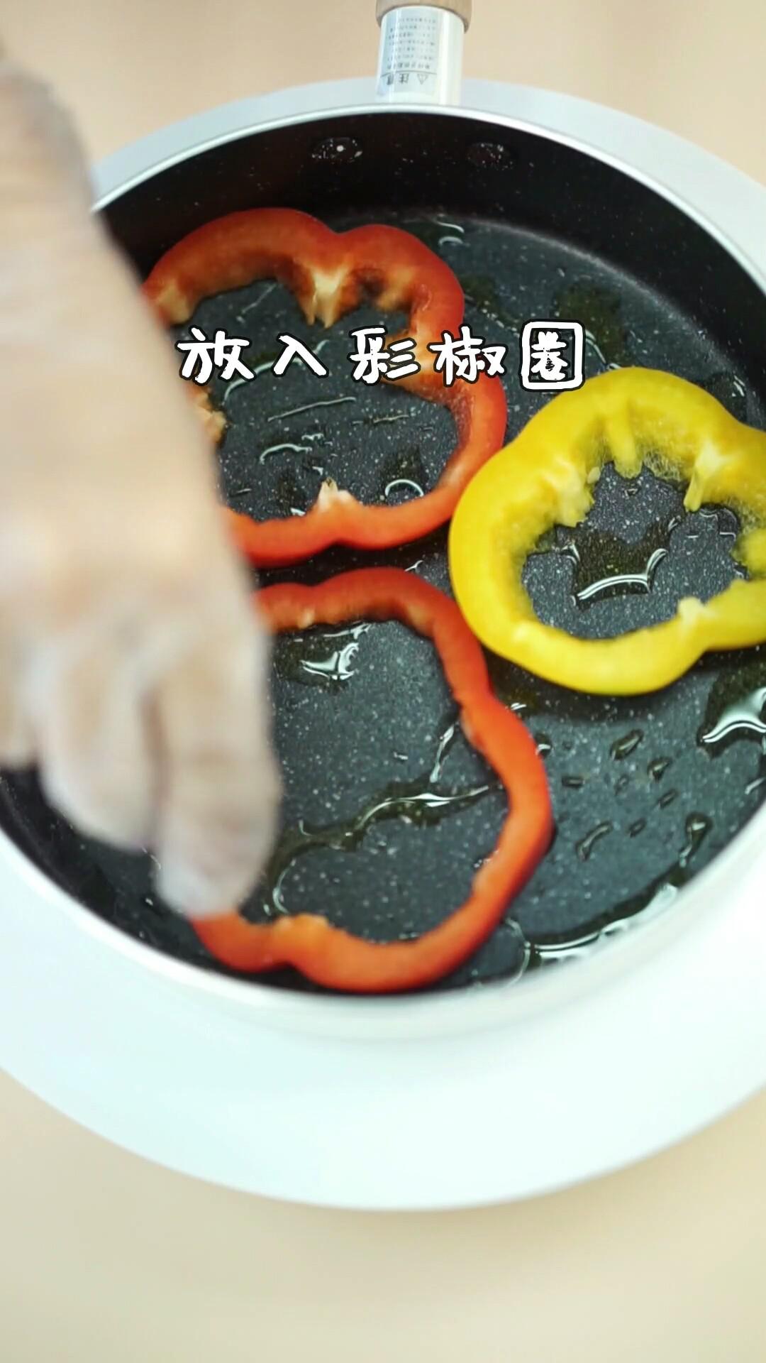 彩椒蝦蛋餅的做法-其它口味煎菜譜