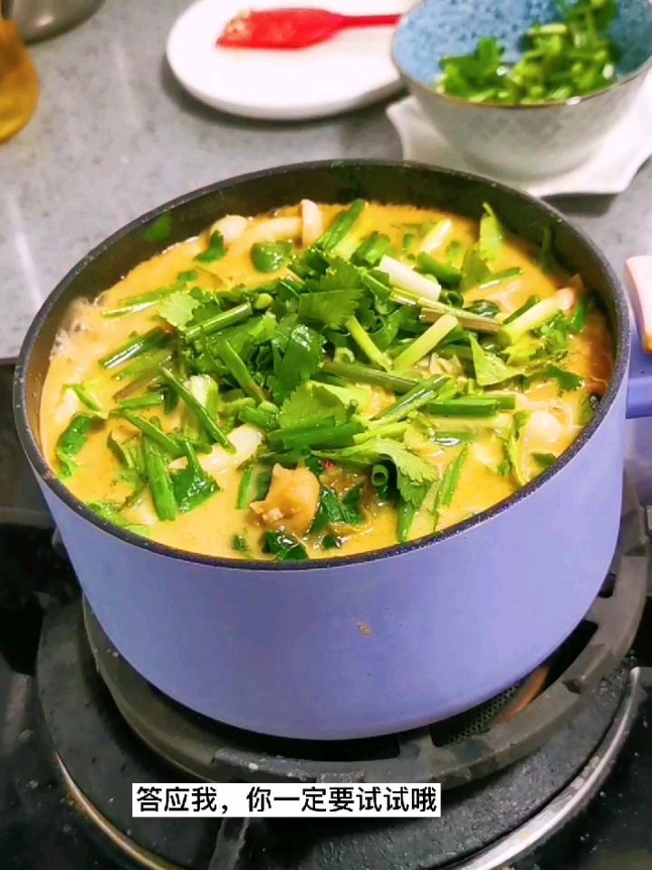 牛奶冒菜，一個人有儀式感的火鍋的做法-奶香味煮菜譜