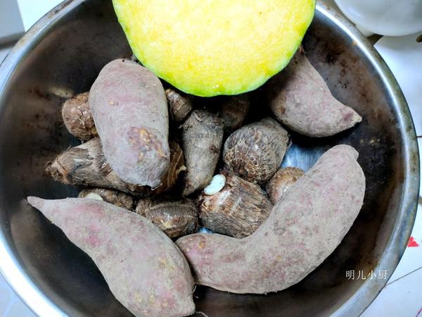 清蒸地瓜芋頭的做法-家常味蒸菜譜