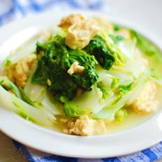 小白菜炒鵝蛋的做法-家常味炒菜譜