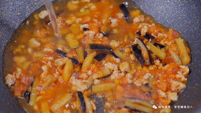 茄子燜面  寶寶輔食食譜的做法-家常味煮菜譜