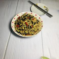 超下飯的素炒黑豆芽的做法-香辣味炒菜譜