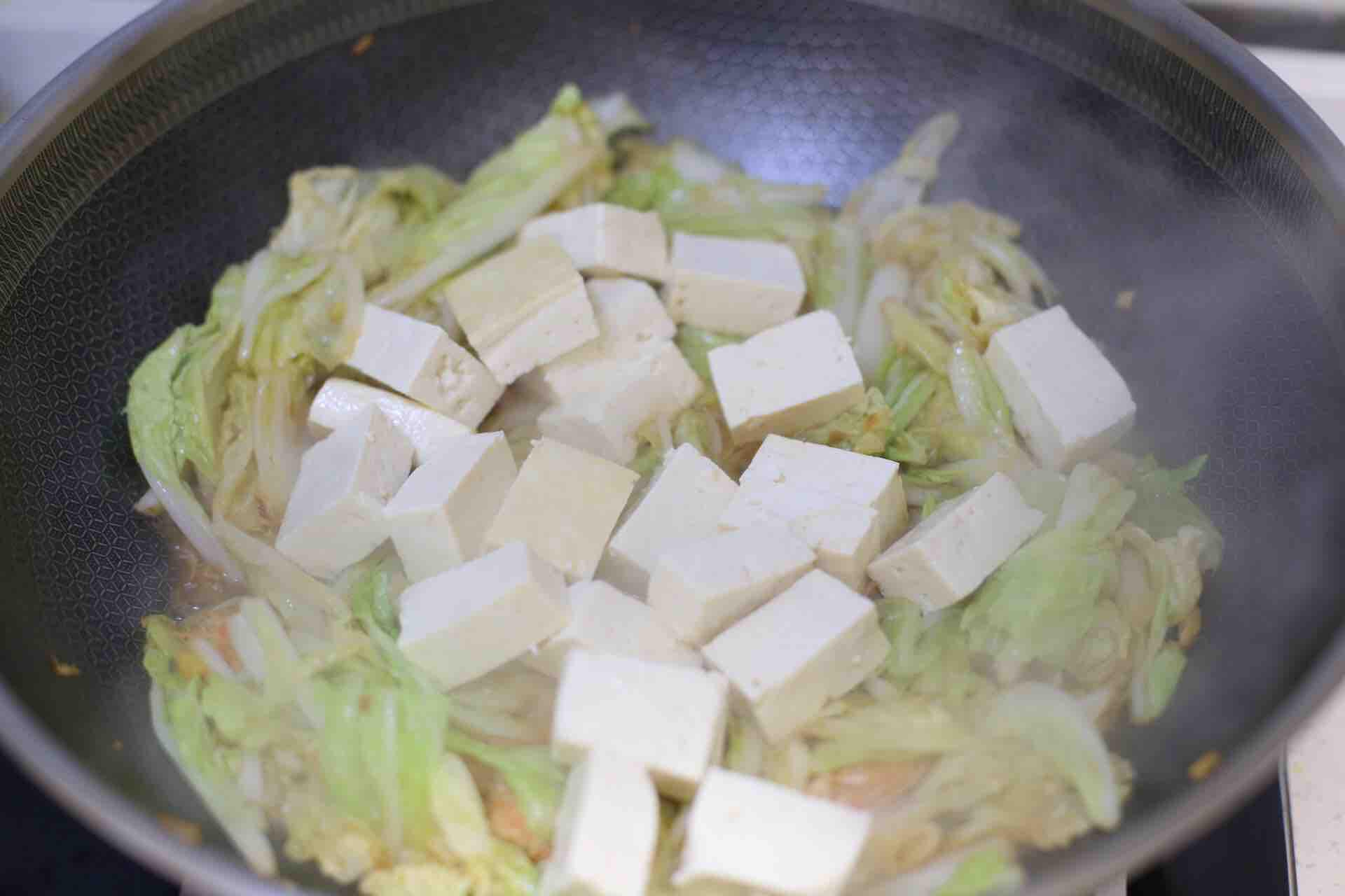 白菜鮮蝦豆腐煲的做法-家常味燉菜譜