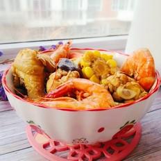 有肉有菜有海鮮,熱乎乎滿口留香的做法-咸鮮味煮菜譜