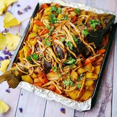 鮮辣過(guò)癮的烤魚(yú)的做法-香辣味烤菜譜