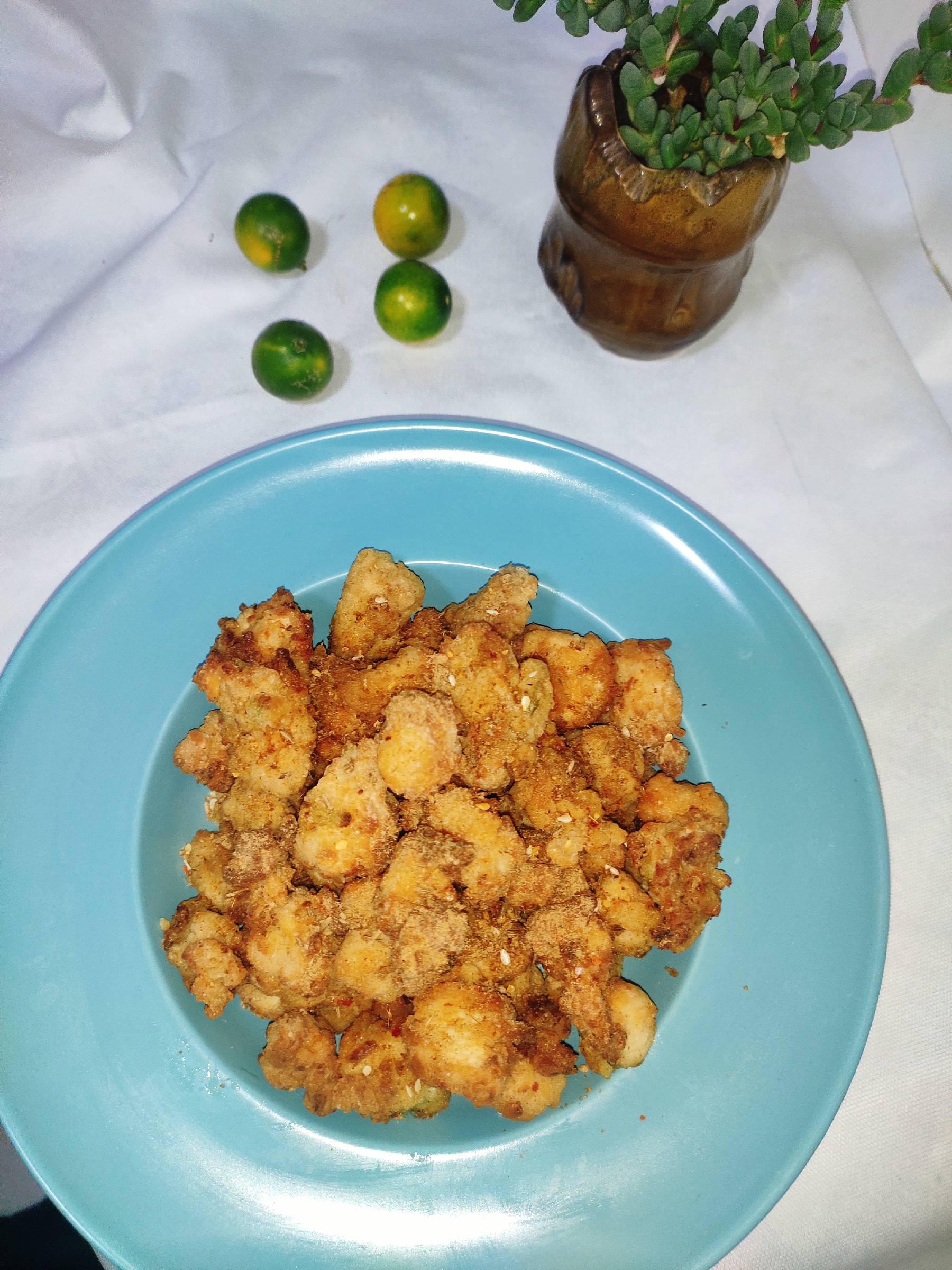 燒烤味的酥脆雞米花的做法-咸鮮味炸菜譜-易網健康養生網 燒烤味的酥脆雞米花的做法-咸鮮味炸菜譜