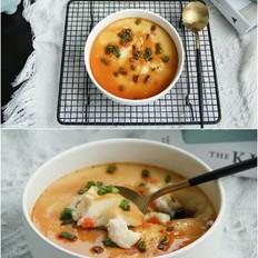 毛豆胡蘿卜蝦仁水蒸蛋的做法-咸鮮味蒸菜譜