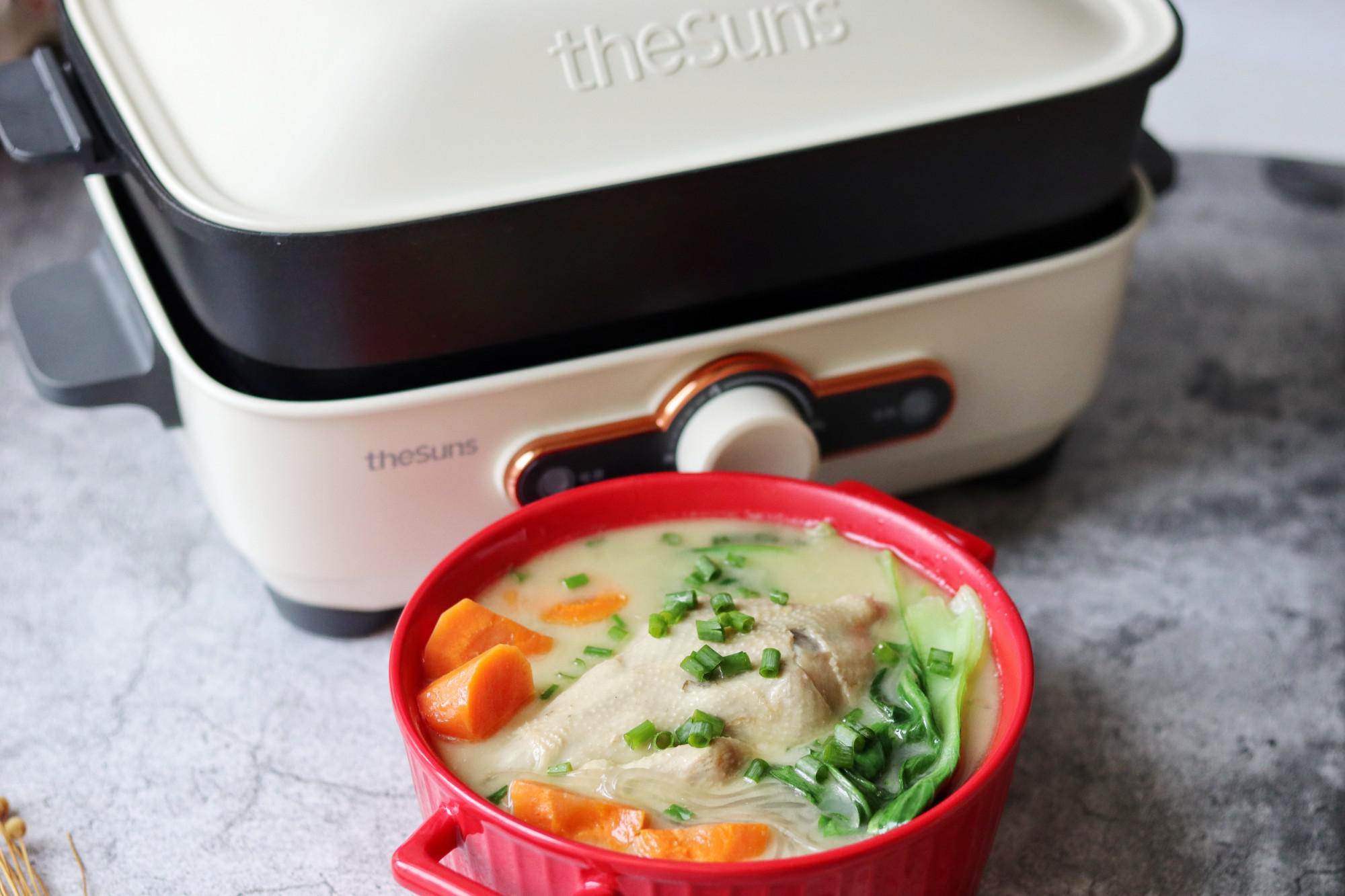 鮮掉眉毛的雞湯粉條的做法-咸鮮味煮菜譜