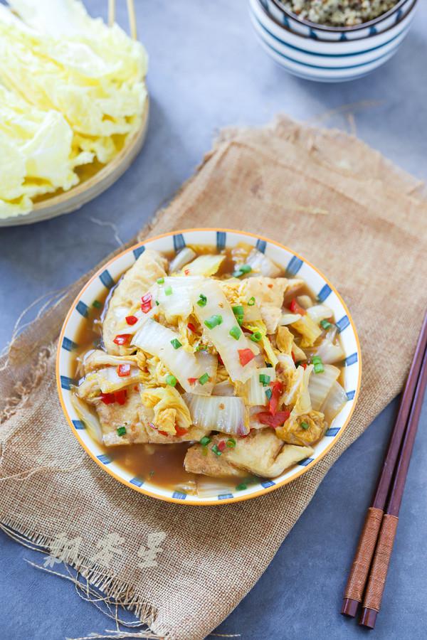 娃娃菜燒油豆腐的做法-家常味燒菜譜