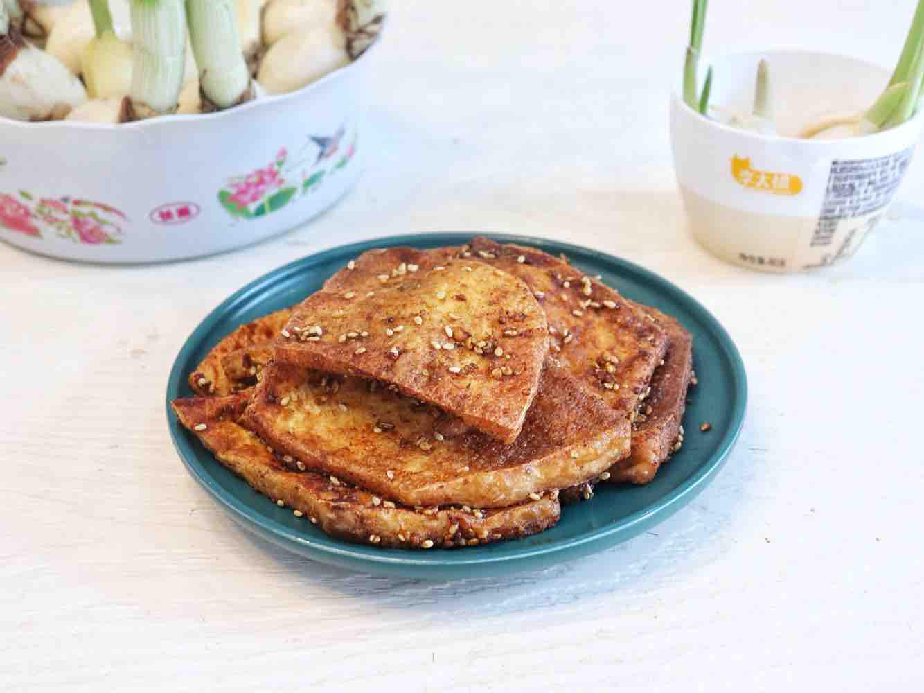 煎豆腐的做法-家常味煎菜譜